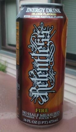 Relentless Energy Drink Fire